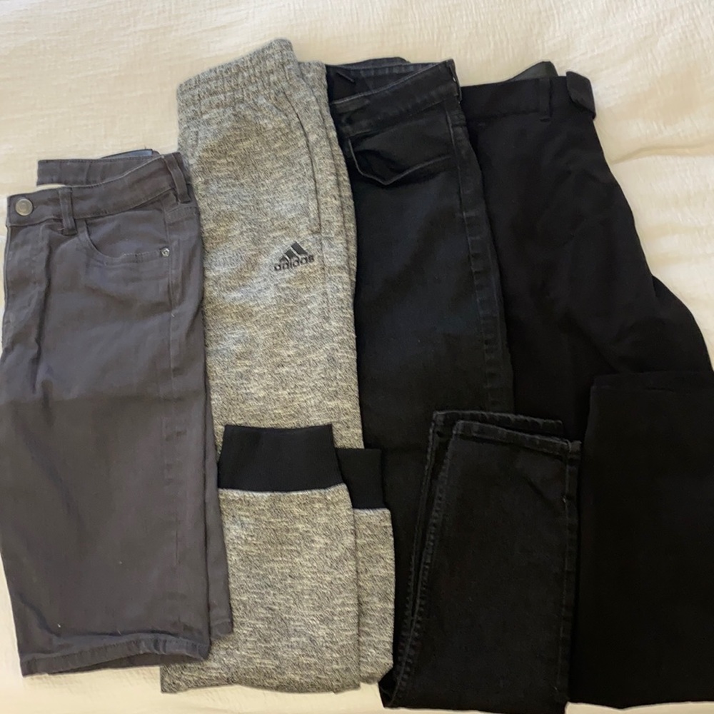 4 pants boys youth size 10-14